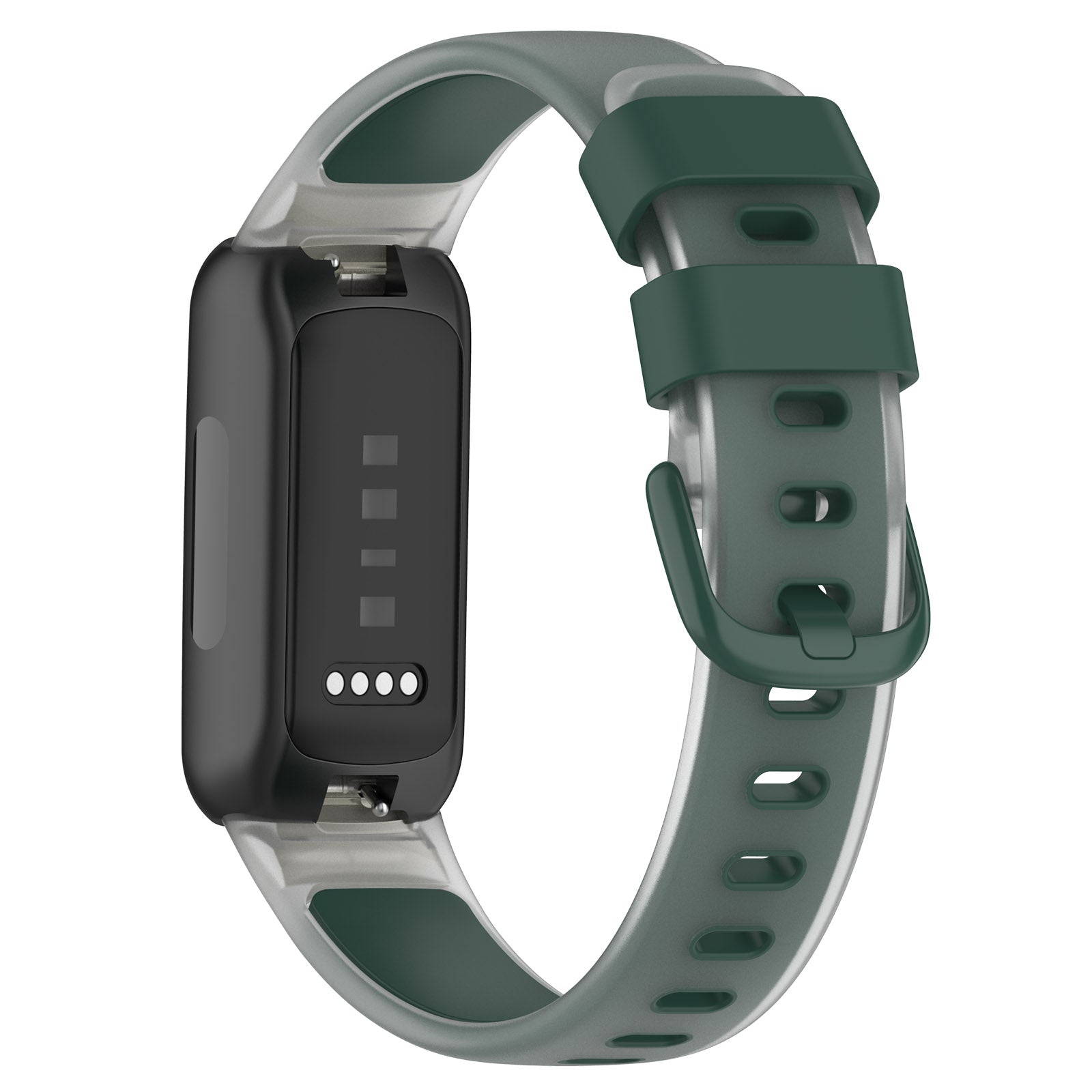 For Fitbit Inspire 3 Silicone Watch Band Dual Color Transparent Wrist Strap For Fitbit Inspire 3 Silicone Watch Band Dual Color Transparent Wrist Strap